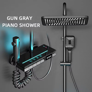 Ensemble <span class=keywords><strong>de</strong></span> <span class=keywords><strong>douche</strong></span> ZEPENG <span class=keywords><strong>de</strong></span> haute qualité avec touches LED, 4 fonctions, colonne <span class=keywords><strong>de</strong></span> <span class=keywords><strong>douche</strong></span> murale <span class=keywords><strong>pour</strong></span> salle <span class=keywords><strong>de</strong></span> bain avec affichage <span class=keywords><strong>de</strong></span> la température - Product Image 4