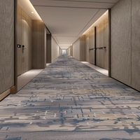 Moquette numérique moderne à motifs imprimés en nylon 6 HD pour projets de revêtements de sol de hall d'hôtel, de bureau et d'ascenseur