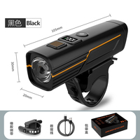 Lampe de vélo LED haute luminosité à énergie solaire, phare avant, batterie 1200mAh, étanche IPX5, 6 modes, pour enfants, VTT et route