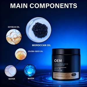 OEM/ODM Contrôle Anti Frisottis <span class=keywords><strong>Bio</strong></span> <span class=keywords><strong>Caviar</strong></span> Kératine Protéine Masque Capillaire Anti-Perte Réparation Intensive des Cheveux Botox Acide Aminé Sans Sulfate - Product Image 3