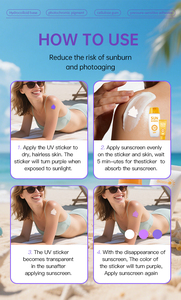 Autocollant de détection de la décoloration solaire, protection transparente, patch hydrocolloïde anti-UV - Product Image 5
