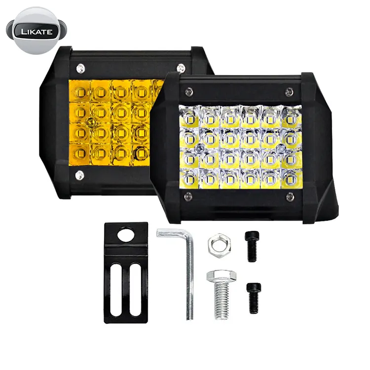 Lkt Quad Hàng 4 Hàng Dẫn Thanh Ánh Sáng Làm Việc 4 ''72W LED Xe Lái Xe Đèn Pha 4X4 offroad Phụ Kiện Chiếu Sáng