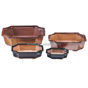 Màu Sắc Đẹp Tráng Men Chậu Hoa Trang Trí Trong Nhà <span class=keywords><strong>Bonsai</strong></span> Cây Chậu - Product Image 1