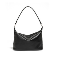 Sac à main demi-lune en cuir de luxe, style vintage bohème décontracté, pour femme, sac à bandoulière de soirée