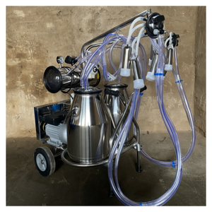 Machine à traire portable à pompe à vide pulsatoire, double seau, pour usage domestique - Product Image 1