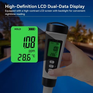 Detector de Cloro y Monitor de Temperatura Digital 2 en 1 Directo de Fábrica, Probador de Calidad del Agua de Alta Precisión para Piscinas, Spas y Hogares, OEM - Product Image 5