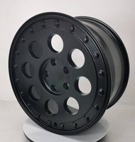 S3-00010 17-22 Ruedas de Aluminio Forjado para Ford Bronco, Diseño Circular Negro Mate Personalizado con Orificio Profundo, Estándar DOT