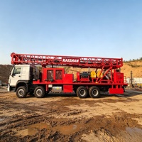 Équipement de forage industriel pour eaux souterraines, machine de forage à entraînement supérieur 600-900m CE ISO9001 montée sur camion MTD-900C