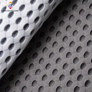 YARN Wholesale Soft Breathable 3D Fabric Spacer Air Mesh 100% Polyester Knitted DYED 1000kg Suits Fabrics Curtain Clothes Fabric