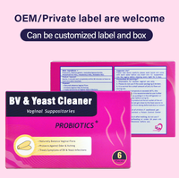 Suppositoires Vaginaux Aromlife de Levure Calmante, Détoxifiants et Raffermissants, Comprimés Yoni à l'Acide Borique Nettoyants, Probiotiques Aromatisés