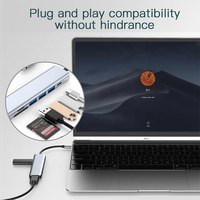 Base de Conexión Multipuerto Tipo C 7 en 1 de Alta Calidad, Hub USB C con Puertos HDMI 4K y USB 3.0, Adaptador Multifunción para Laptop y PC