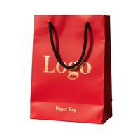 Sac en papier de luxe avec logo personnalisé imprimé en offset, fabriqué avec des matériaux recyclés pour l'emballage de bijoux