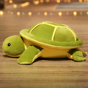 Doux et mignon animal tortue verte aux grands yeux jouets en peluche coussin dessin animé jouets tortue jouet en peluche - Product Image 3