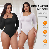 Body sculptant sans couture pour femme, contrôle moyen, amincissant taille et hanches, sous-vêtement de base pour usage quotidien décontracté