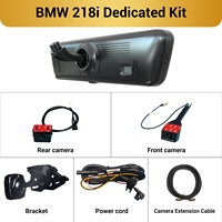 Pour BMW 218i H8 Pro, caméra de rétroviseur avec streaming, caméra de tableau de bord 2K 8,2 pouces, double objectif avant et arrière, vision nocturne, certifiée CE FCC, d'origine usine