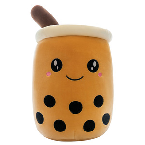 EN STOCK, venta al por mayor, 24cm, Peluches de Peluche Kawaii, lindo juguete con forma de copa de perla, Burbuja, té de la leche, Boba, juguete de Peluche - Product Image 5