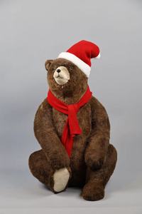 Commercio all'ingrosso di natale animale panno di schiuma orso bruno realistico degli <span class=keywords><strong>animali</strong></span> della foresta recano figure di famiglia giocattolo polare panno morbido animale - Product Image 4