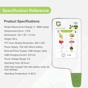 Probador portátil de seguridad alimentaria para residuos de pesticidas <span class=keywords><strong>nitrato</strong></span> radiación en frutas verduras carne - Product Image 5