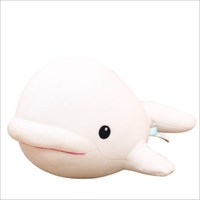 En gros Peluche de baleine Beluga et de dauphin, jouet créatif sur le thème de l'océan, cadeau pour filles