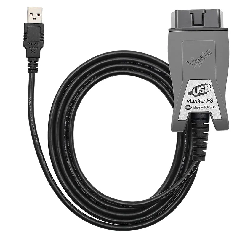 Obd 어댑터 Vgate vLinker FS FEPS USB는 FORSCAN OBD 2 스캐너 용 차량 OBD 커넥터 진단 도구입니다. HS MS CAN 변환