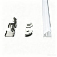 Profilé en aluminium pour bande LED à éclairage d'angle à 45 degrés, lumière murale, lumière de plafond moderne 0808