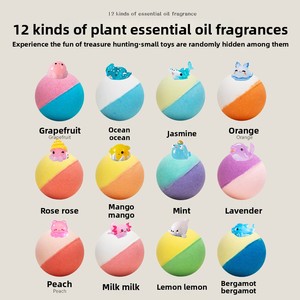 Coffret Cadeau de Bombes de Bain Surprise pour Enfants, Sels de Bain Moussants aux Huiles Essentielles, Boules de Bain pour Bébé - Product Image 2