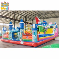 Château gonflable WODI de qualité commerciale en PVC de 0,55 mm avec toboggan pour enfants et adultes, certifié CE/UL