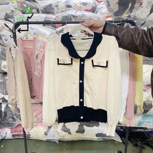 Cardigan Lavorato a Maglia a Maniche Lunghe per Donna, Vendita all'Ingrosso, Abbigliamento Leggero Terno - Product Image 6