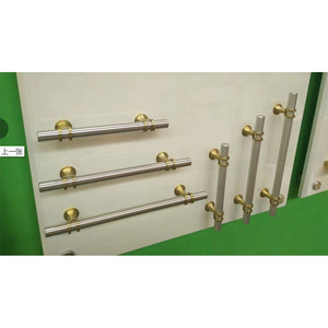 Nickel Gold Edelstahl Schrank Zug griffe für Küchen schränke Schubladen Wohnzimmer im Freien Hotels Schulen Außen - Product Image 2
