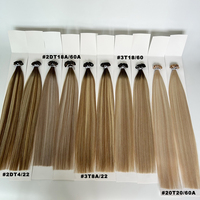 Extensiones de Cabello Humano con Queratina Pre-Adheridas con Punta Plana Balayage Color 50g-MOQ, Extensiones de Cabello Remy SDD