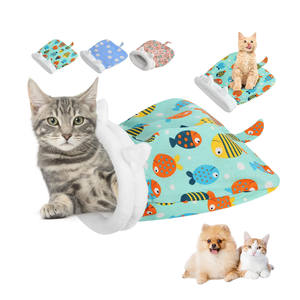 Cat Sleeping Bag Winter Pets Cuddle Cave Kitten Tent Bed Pets Zone Cat Play Tunnel - Product Image 1