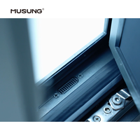 Ventanas de Aluminio de Vista Ultra Amplia para Casas, Aisladas Térmicamente, Insonorizadas, con Microventilación