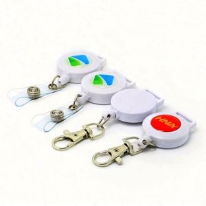 High Quality <b>Plastic</b> Customized Business Card Holder Badge Holder Retractable Reels with Logo 3 in - Product Image 3