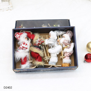Small Santa Claus Set Color <b>Box</b> Packaging Holiday Decoration Ornament <b>Christmas</b> Tree Decorative Figurines Hanging Style - Product Image 3