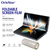 Film de protection d'écran en TPU flexible pour smartphone pliable, haute transparence, résistant aux rayures, en rouleau