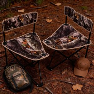 Silla de Caza Plegable Portátil con Patrón de Camuflaje, Asiento Ligero para Exteriores, para Pesca, Camping y Caza, Personalizable - Product Image 4