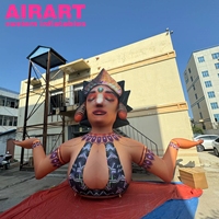 Festival de música de carnaval, decoración de escenario, estatua inflable gigante, escultura Artair, modelo de diosa inflable personalizado para Decoración