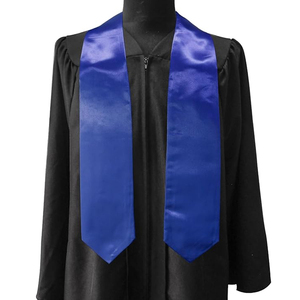 جودة عالية للكبار 60 "تخرج طويل ساتان سرق الفراغات عادي وشاح المدرسة للجميع - Product Image 3