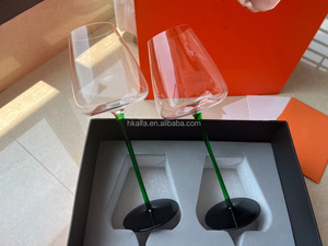 Venta al por Mayor de Fábrica: Copa de Vino Borgoña Moderna y Lujosa, Hecha a Mano, de Cristal, para Restaurante - Product Image 4