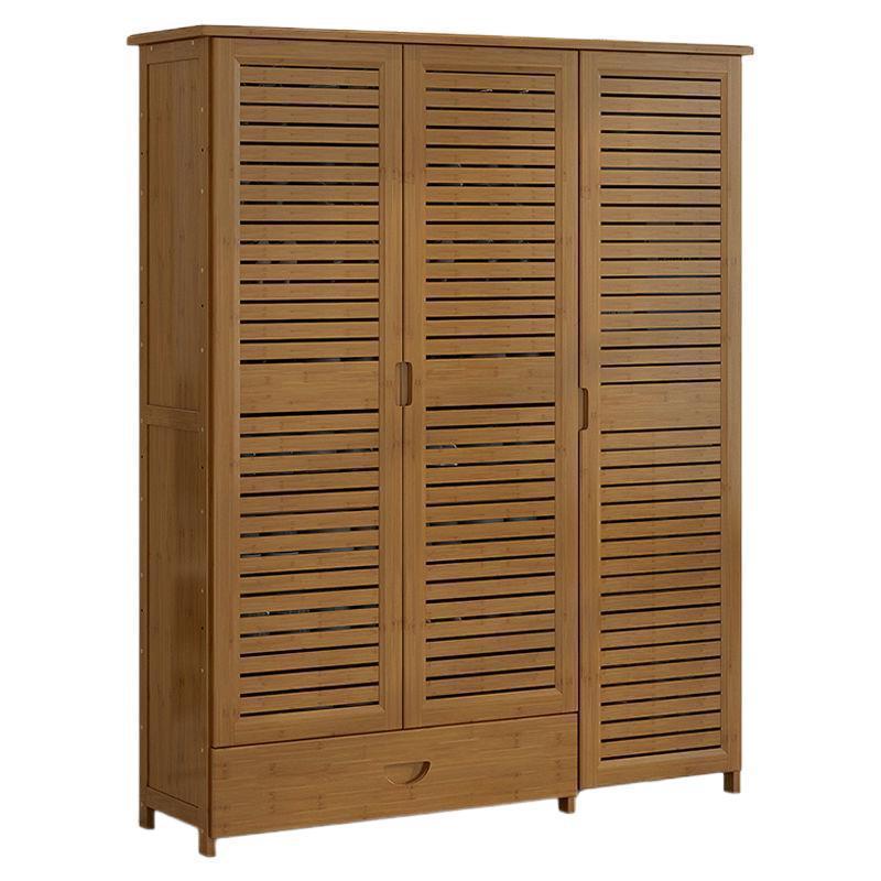 Simple Solid Wood Multi Layer Rack Bamboo Modern Furniture Living Room Entrance Functional Hall Wooden Shoe Cabinet For Home