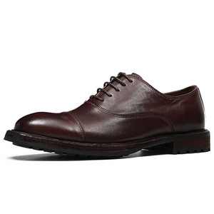 Zapatos de Baile Sociales para Hombre de Otoño con Cordones y Punta Cuadrada de Cuero Genuino de Alta Calidad - Product Image 3