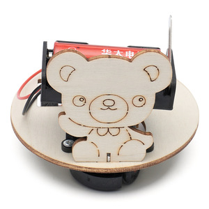 Wholesale Physics Science Experiment Kit 3D Wooden Electric <strong>Obstacle</strong> <strong>Avoidance</strong> <strong>Robot</strong> Children Toys Car - Product Image 1