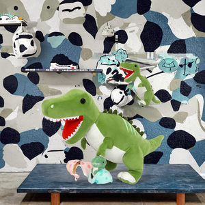 Tezituor Peluche <span class=keywords><strong>Gigante</strong></span> <span class=keywords><strong>de</strong></span> Tiranosaurio Rex <span class=keywords><strong>de</strong></span> 23.6'' (60cm) con Cierre en el Abdomen, 3 Lindas Bolsas <span class=keywords><strong>de</strong></span> Huevos <span class=keywords><strong>de</strong></span> <span class=keywords><strong>Dinosaurio</strong></span> para Bebés <span class=keywords><strong>de</strong></span> 0 a 24 Meses, Unisex - Product Image 3