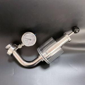 DIN acier inoxydable <span class=keywords><strong>1</strong></span> pouce Union Type Spunding Valve Food Grade Safety 2Bar Pneumatic Pressure Reducing Gauge for Water Gas - Product Image 3