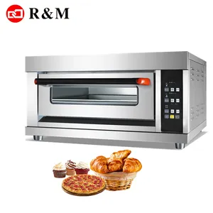 baking oven kabinet Suppliers-Listrik Komersial Pizza Mini Dek Roti Baking Deck Oven untuk Bakery Kabinet