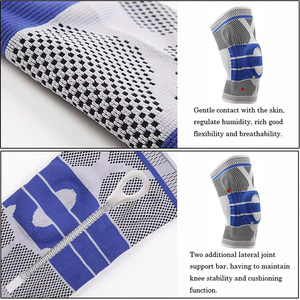 Silicone Padded <strong>Knee</strong> Sleeve Spring Support <strong>Knee</strong> Brace Sports Fitness Basketball Meniscus Patella Protection <strong>Knee</strong> <strong>Protector</strong> - Product Image 3