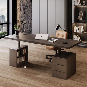 Scrivania Moderna in Legno Massello con Altezza Regolabile, Scrivania Nordica Personalizzata in Legno Massello per Studio e Calligrafia - Product Image 5