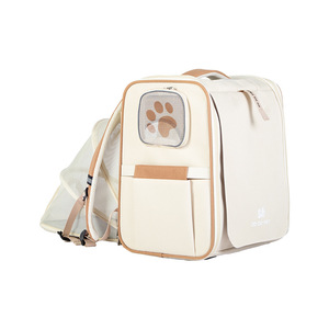 Mochila de tela Oxford de gran capacidad para perros y gatos, transpirable, extensible, a la moda, para exteriores, para mascotas, cama portátil para perros - Product Image 3