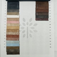 Cuir PU à texture bicolore en stock en usine Cuir PU à support en rayonne pour vêtements