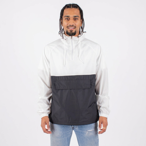 Reflective Custom Canvas Windbreaker Jacket Lightweight Hooded Shell <b>Stand</b> Front for <b>Night</b> Safety OEM Sport Streetwear Supplier - Product Image 1